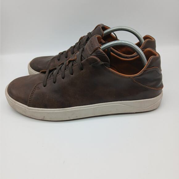 Olukai Lae'ahi Li 'Ili Mens Leather Casual Sneakers Shoes Brown Men's Size 10.5 - Picture 5 of 11